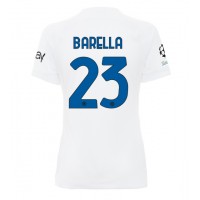 Inter Milan Nicolo Barella #23 Bortedrakt Dame 2023-24 Kortermet